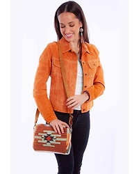 Scully Women's Woven Southwestern Print Crossbody Bag