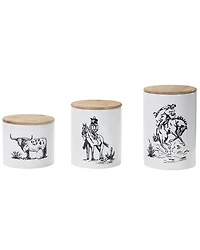 HiEnd Accents Ranch Life 3pc Canister Set