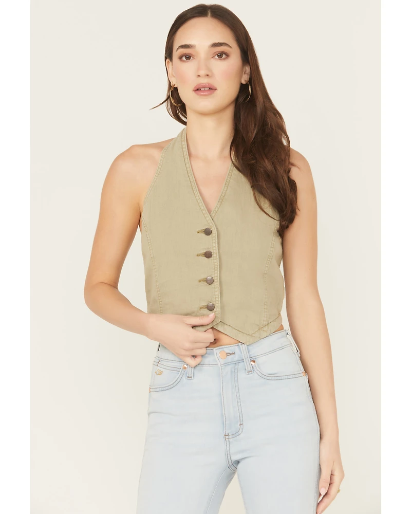 Wrangler Women's Modern Halter Vest Top