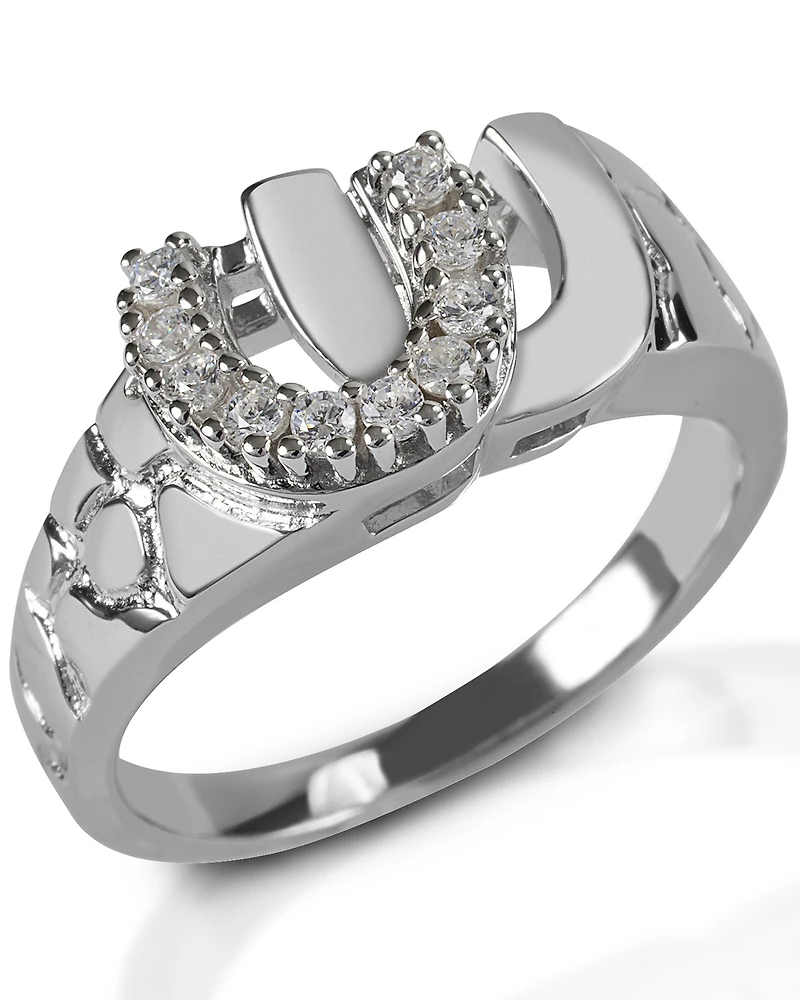 Kelly Herd Men's Double Horseshoe Ring