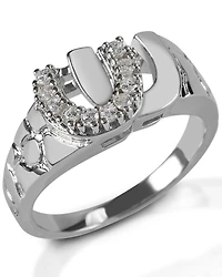 Kelly Herd Men's Double Horseshoe Ring