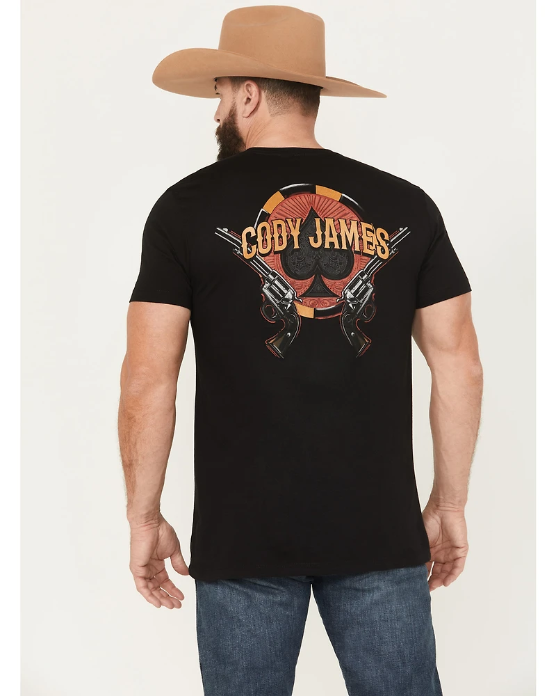 Cody James Men's Poker Chip Short Sleeve Graphic T-Shirt