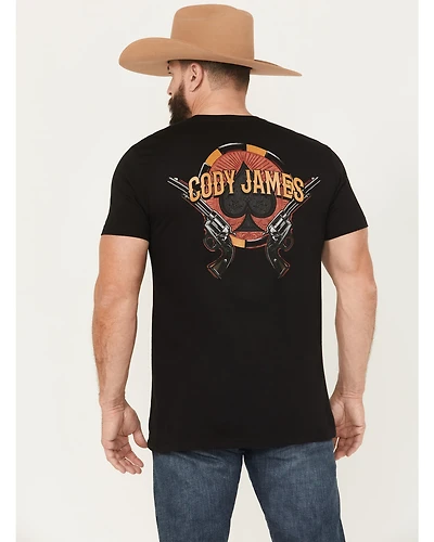 Cody James Men's Poker Chip Short Sleeve Graphic T-Shirt