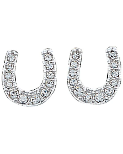 Montana Silvermsiths Women's Rhinestone Encrusted Horseshoe Earrings
