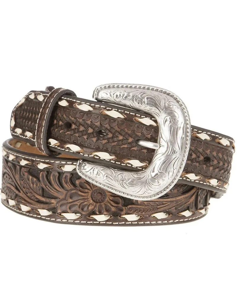 Ariat Men's Tooled Floral Laced Western Belt