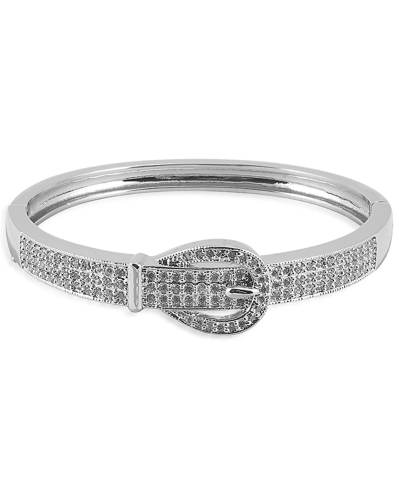 Kelly Herd Women's Pave Buckle Cuff Bracelet