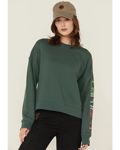 Carhartt Women's TENCEL™ Fiber Series Loose Fit Long Sleeve Graphic Sweatshirt