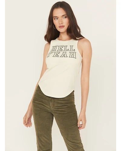 White Crow Women's Hell Yeah Graphic Tank Top