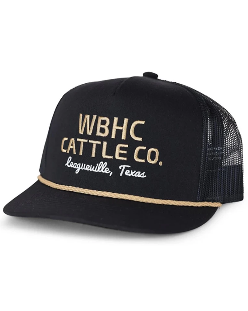 Whiskey Bent Men's Black Gold Logo Ball Cap