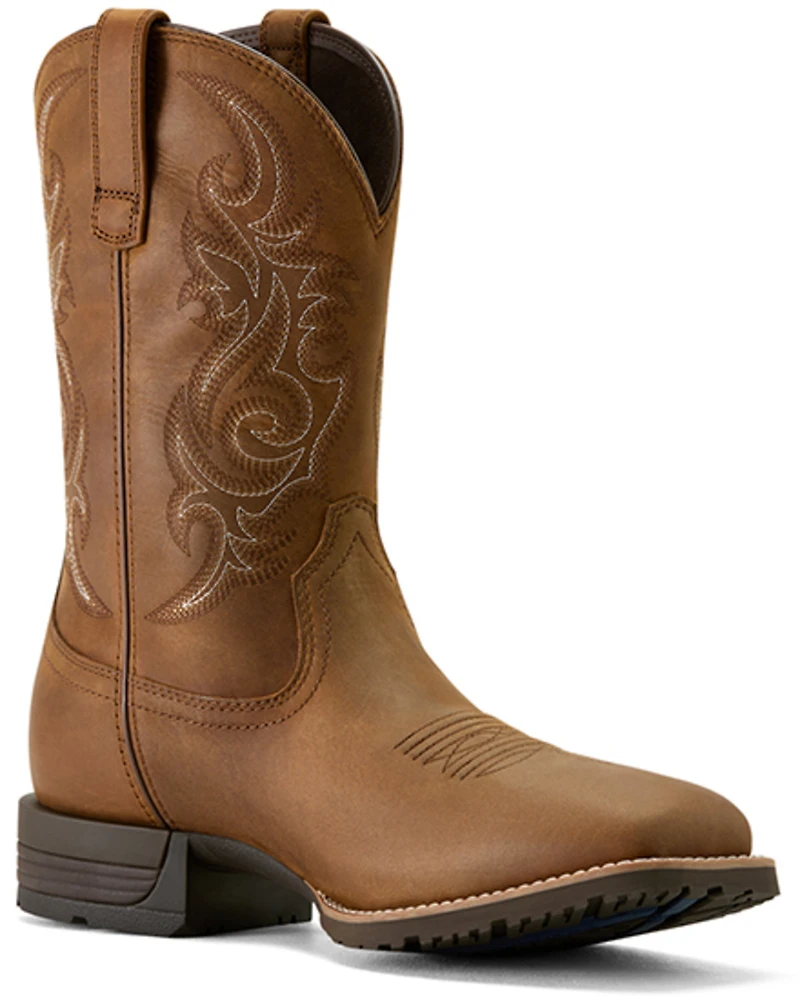 Ariat Men's Hybrid Ranchway Waterproof Performance Western Boots - Broad Square Toe
