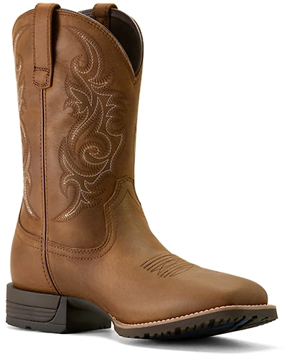 Ariat Men's Hybrid Ranchway Waterproof Performance Western Boots - Broad Square Toe