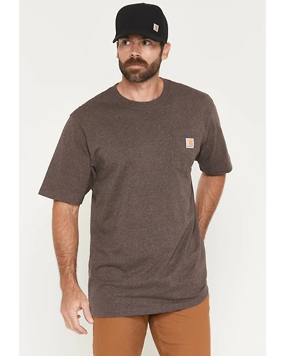 Carhartt Men's Solid Loose Fit Heavyweight Short Sleeve Pocket Work T-Shirt
