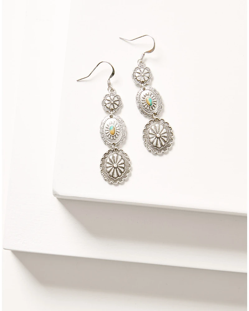Shyanne Women's Sedona Sky Concho Earrings