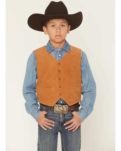 Cody James Boys' William Corduroy Western Vest