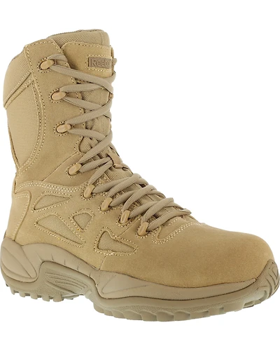 Reebok Men's Stealth 8" Lace-Up Side-Zip Work Boots