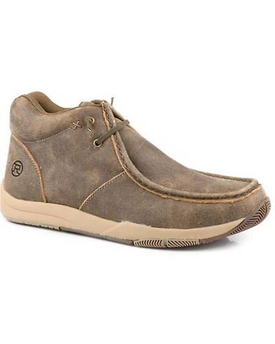 Roper Men's Clearcut Tumbled Leather casual Shoes - Moc Toe