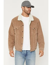 Levi's Men's Corduroy Sherpa Lined Snap Trucker Jacket