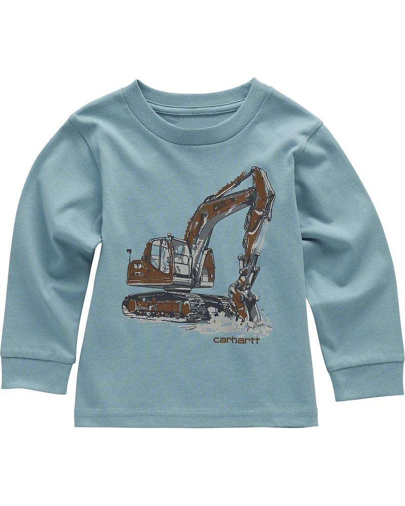 Carhartt Toddler Boys' Stillwater Construction Long Sleeve Graphic T-Shirt