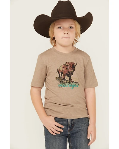 Wrangler Boys' Buffalo Short Sleeve Graphic T-Shirt