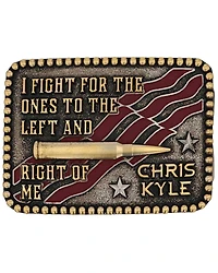 Montana Silversmiths Men's Left & Right Of Me Chris Kyle Belt Buckle