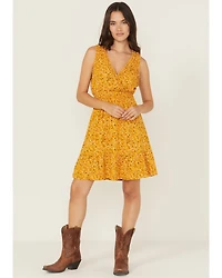 Shyanne Women's Floral Print Sleeveless Mini Dress