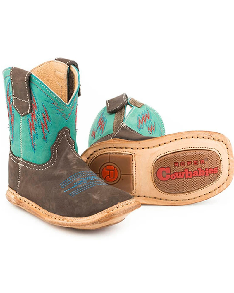 Roper Infant Boys' Cowbaby Lightning Western Boots - Square Toe