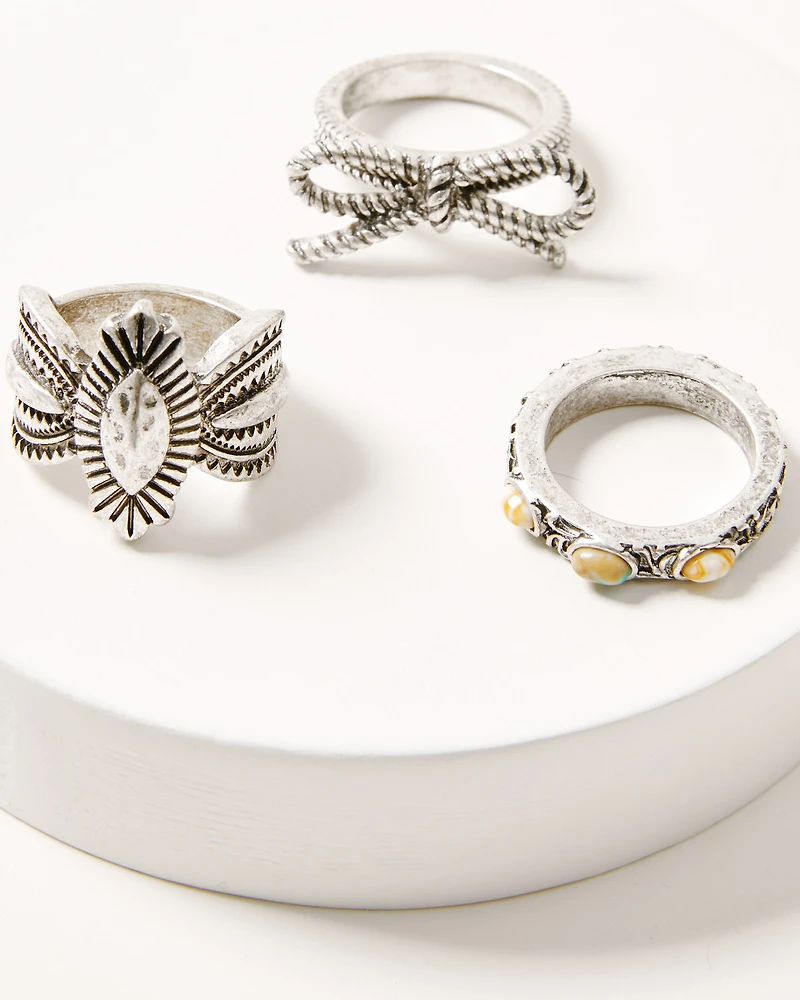 Shyanne Women's Sedona Sky Ring Set - 3 Piece
