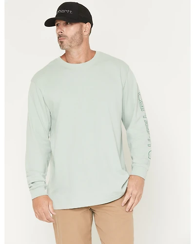 Carhartt Men's Loose Fit Heavyweight Long Sleeve Logo Graphic Work T-Shirt