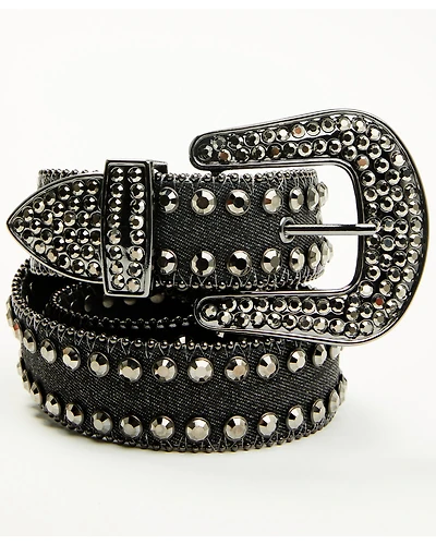 Shyanne Women's Denim Embellished Bling Belt