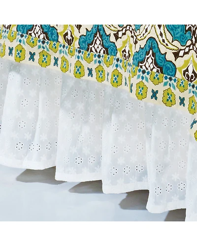 HiEnd Accents Eyelet Bed Skirt - Queen
