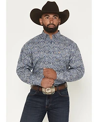Ariat Men's Stoney Paisley Print Long Sleeve Button-Down Western Shirt