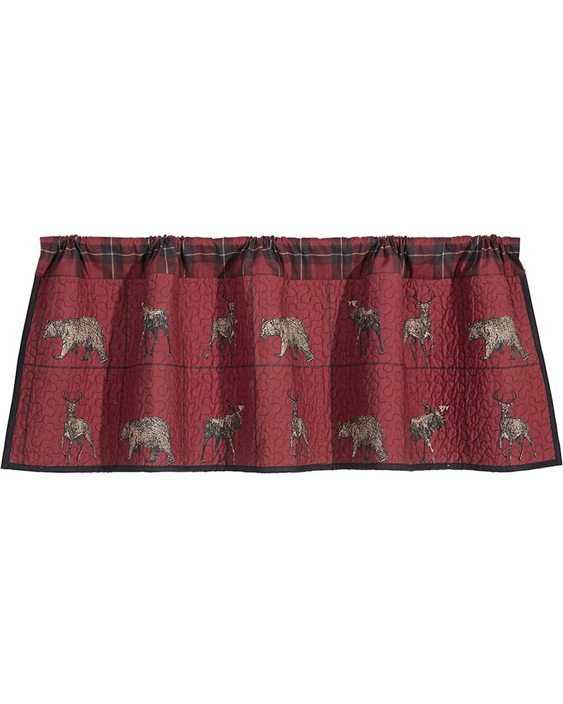 HiEnd Accents Quilted Woodland Plaid Valance