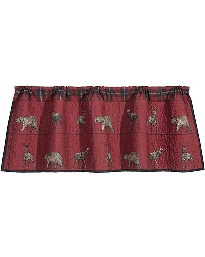 HiEnd Accents Quilted Woodland Plaid Valance