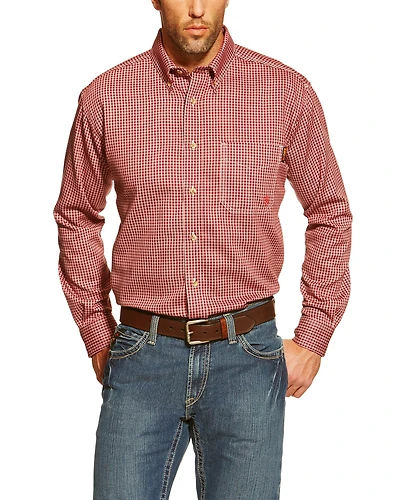 Ariat Men's FR Bell Long Sleeve Button Down Work Shirt- Big and Tall