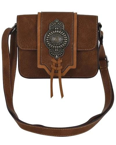 Justin Women's Silvertone Concho Small Crossbody Bag