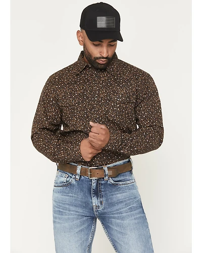 Cody James Men's FR Milkweed Printed Long Sleeve Stretch Work Shirt