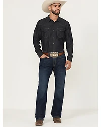 Ariat Men's Dark Wash Hampton Relaxed Bootcut Stretch Denim Jeans