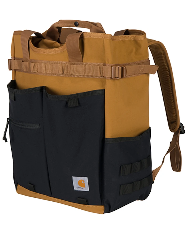Carhartt Men's 28L Nylon Cinch-Top Convertible Tote Backpack