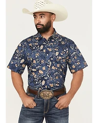 Pendleton Men's Laramie Floral Print Short Sleeve Snap Western Shirt