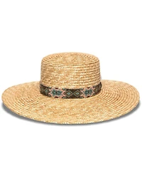 Nikki Beach Women's Bossa Straw Western Fashion Hat