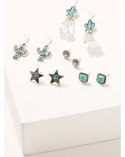 Shyanne Women's Cactus Earring Set - 5 Piece