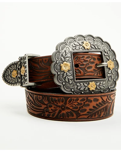 Shyanne Women's Ellery Floral Leather Belt