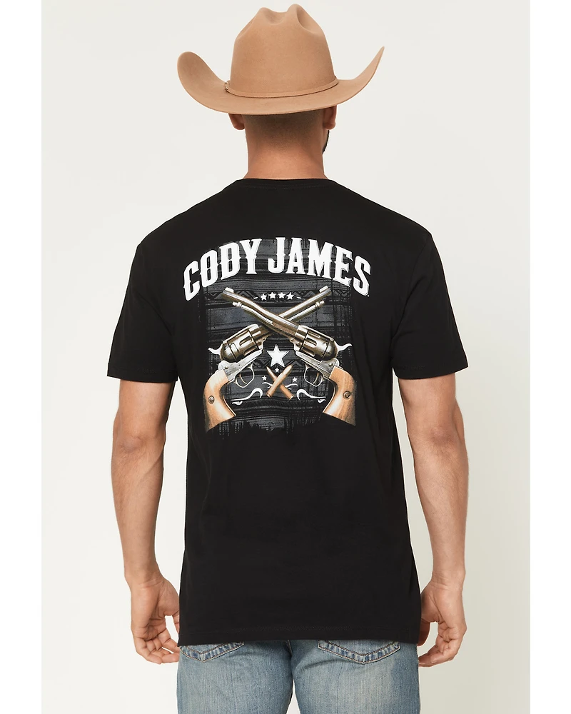 Cody James Men's Cross Guns Short Sleeve Graphic T-Shirt