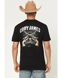 Cody James Men's Cross Guns Short Sleeve Graphic T-Shirt