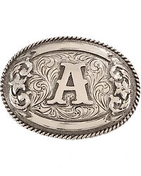 Cody James Men's Oval Letter A Initial Belt Buckle