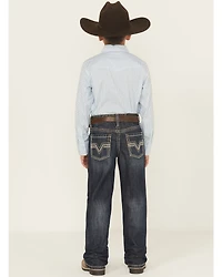 Rock & Roll Denim Boys' Dark Wash Raised Bootcut Jeans