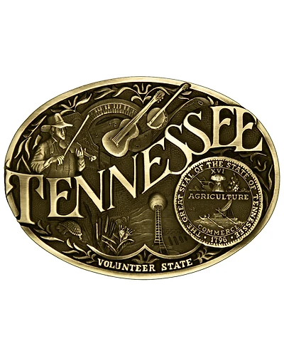Montana Silversmiths Tennessee State Belt Buckle