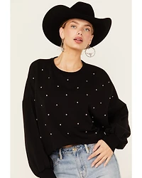 Rock & Roll Denim Women's Rhinestone Sweatshirt