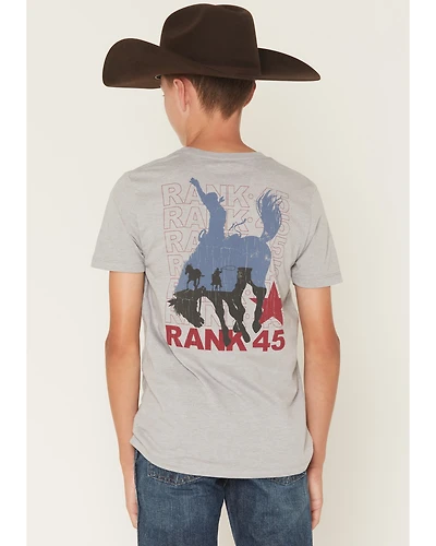 RANK 45® Boys' Americana Cowboy Logo Short Sleeve Graphic T-Shirt