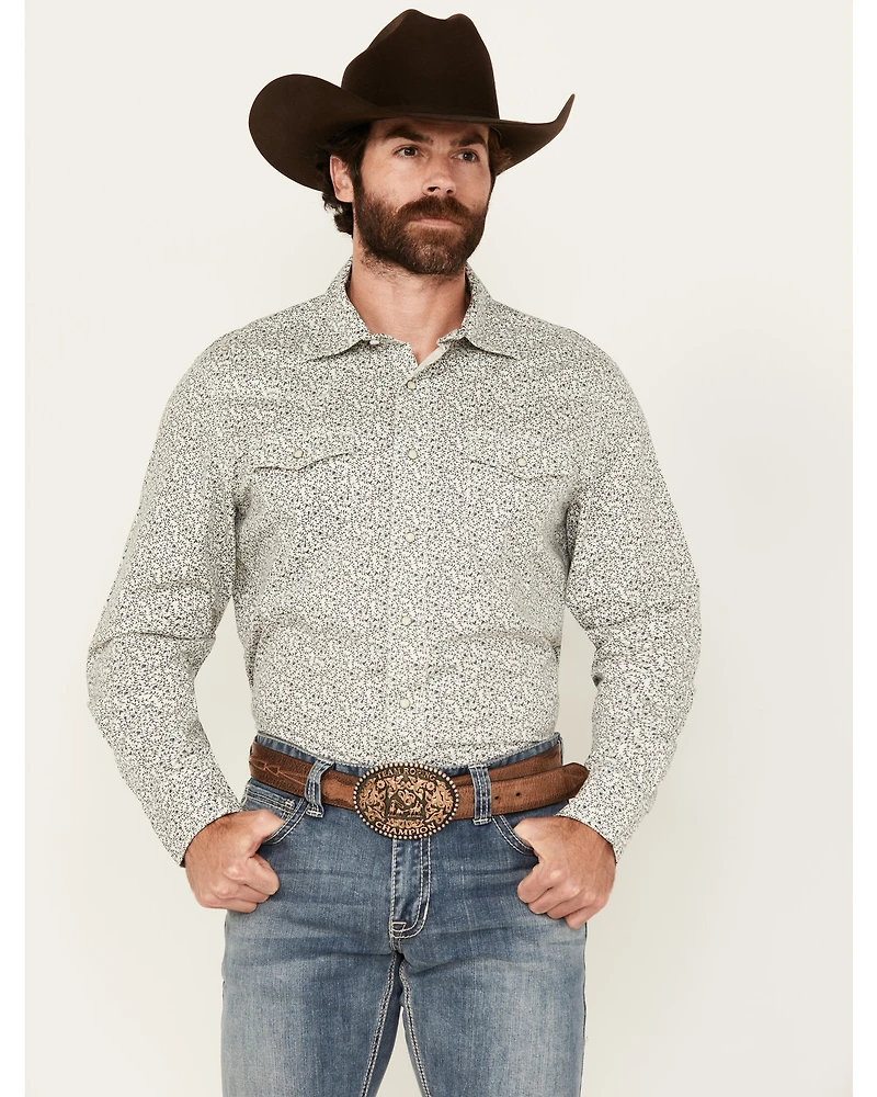 Wrangler Retro Men's Floral Print Long Sleeve Snap Western Shirt - Tall